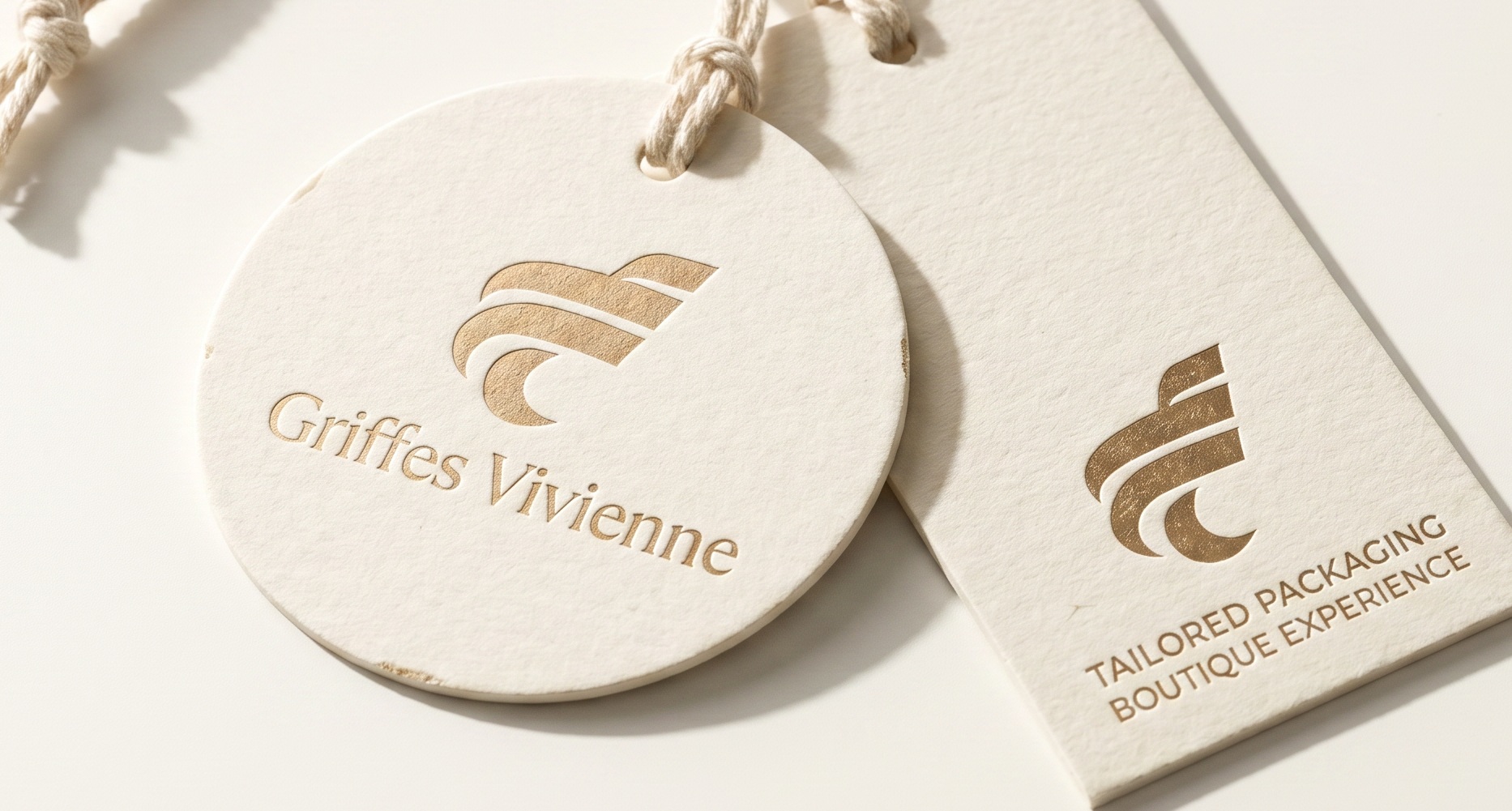 Hang tags sur mesure Griffes Vivienne